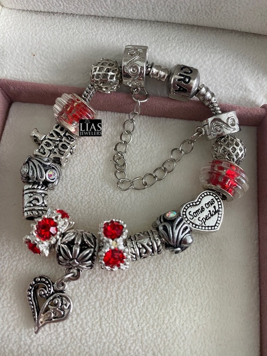 No brand Jewelry - New 18k white gold pandora style bracelet